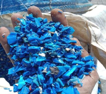 HDPE Blue Drum Scrap