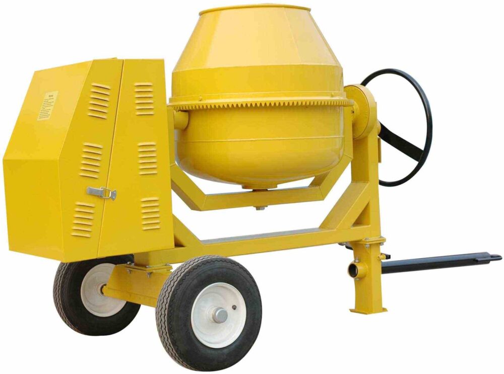 Self-Loading Portable Concrete Mixer